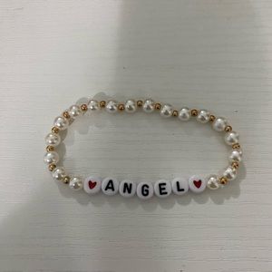 Angel beaded bracelet.